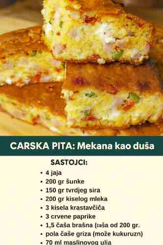 Carska pita: Mekana kao duša… najbolji recept na internetu
