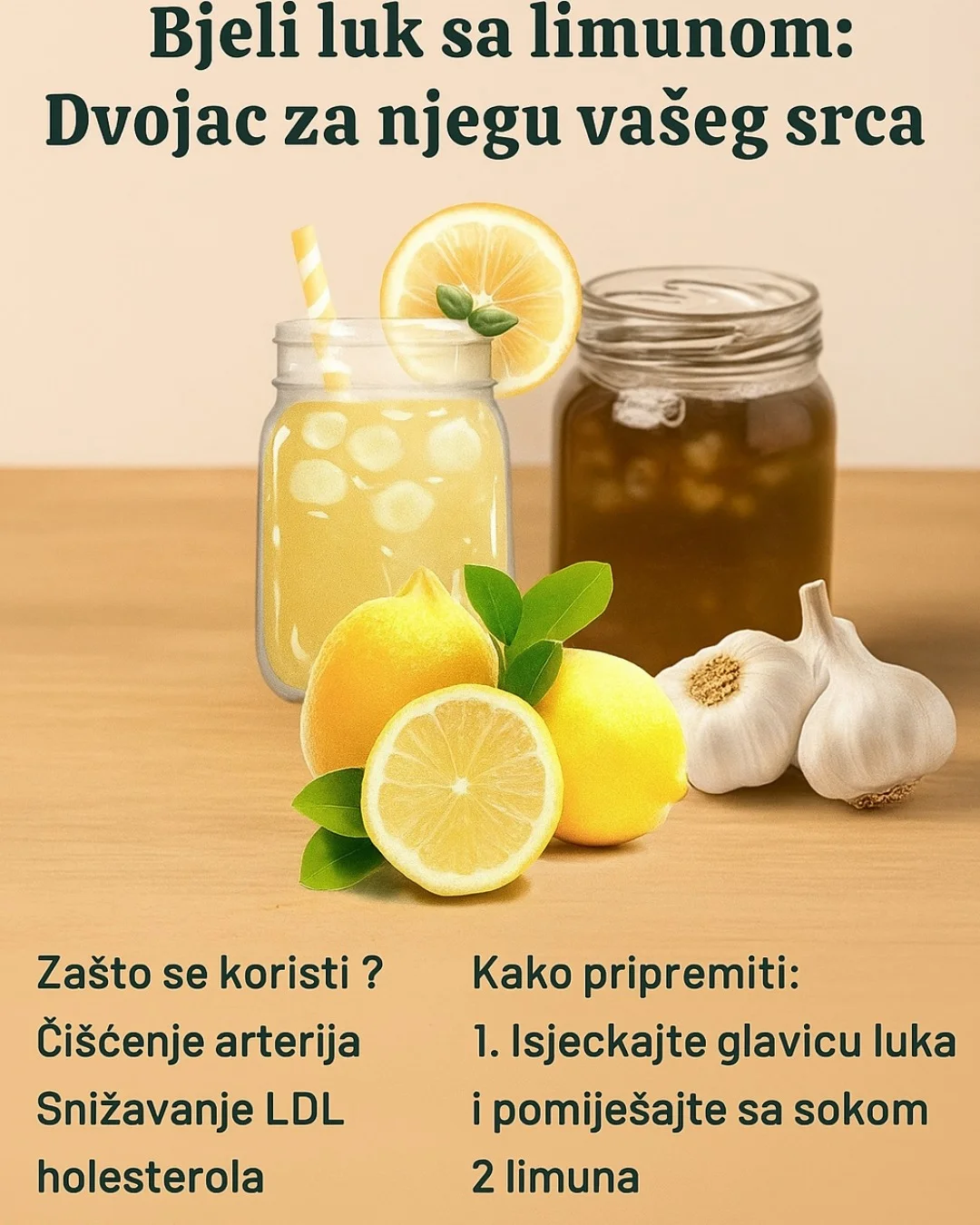 Bijeli luk i limun: moćan duo za zdravlje srca