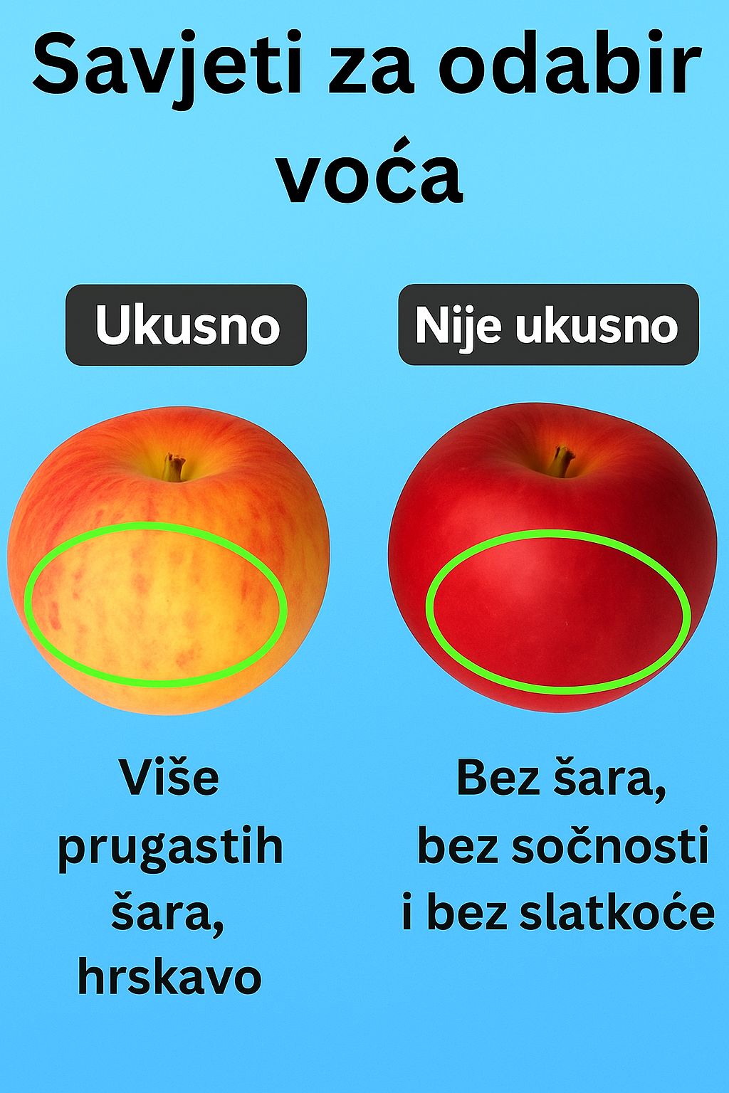 Savjet za biranje slatkih i sočnih jabuka