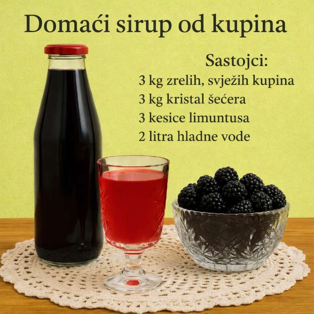 Domaći sirup od kupina – recept za prirodan napitak pun vitamina
