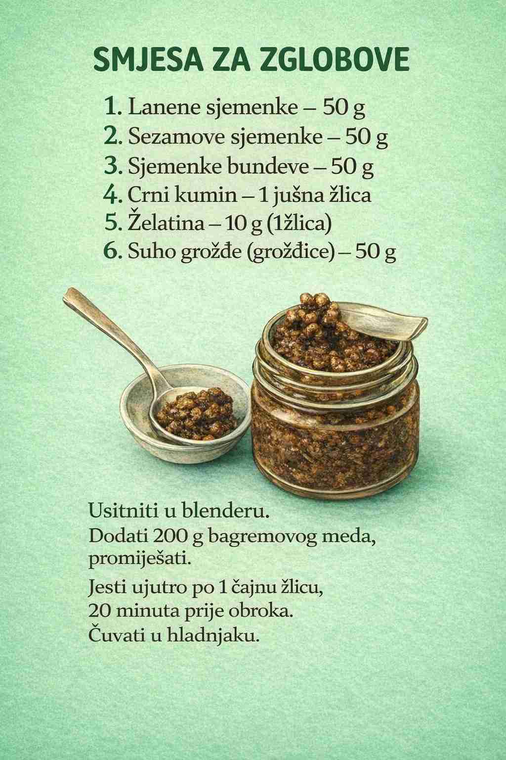🌿 Prirodna smjesa za zglobove – stari domaći recept 🦴✨