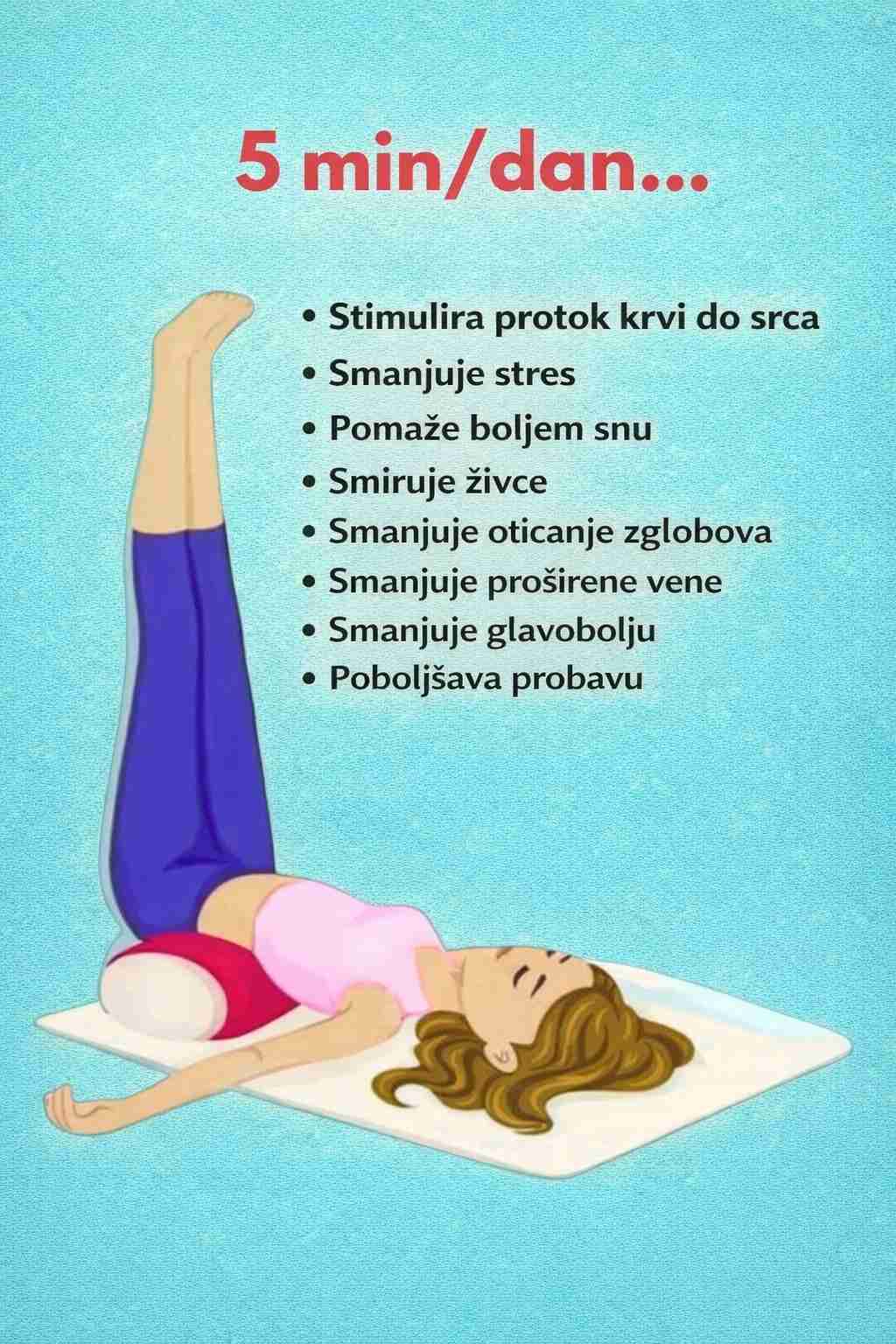 Prednosti podizanja nogu 🌿🕒