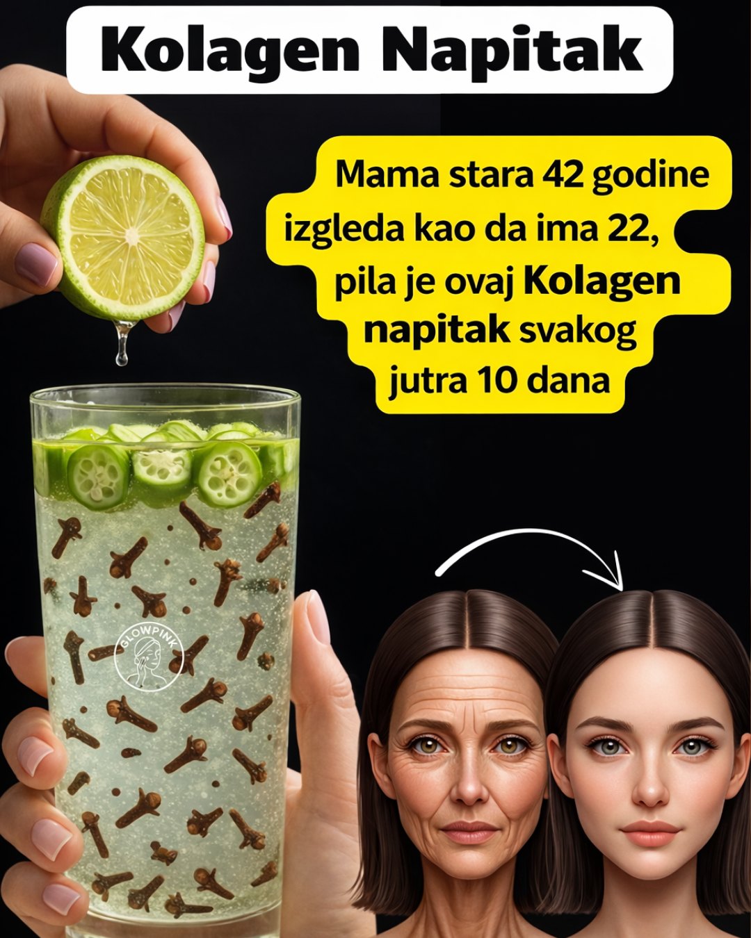 Napitak od karanfilića, limuna i bamije za kolagen: riješite se bora i staračkih pjega