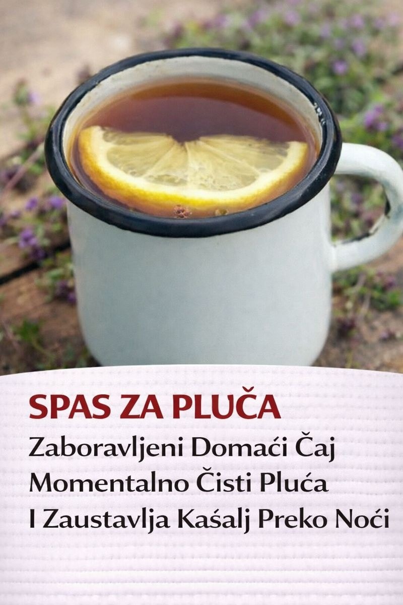 SPAS ZA PLUĆA Zaboravljeni Domaći Čaj Momentalno Čisti Pluća I Zaustavlja Kašalj Preko Noći