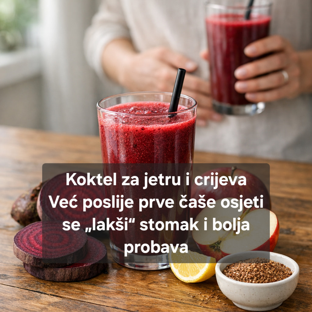 Koktel za potpuno čišćenje jetre i crijeva od „otpada i toksina“: evo šta se događa poslije prve čaše