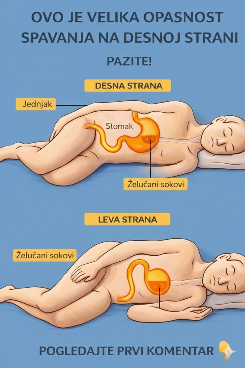 Leva ili desna strana? Tajna položaja spavanja koja čuva vašu probavu i srce!