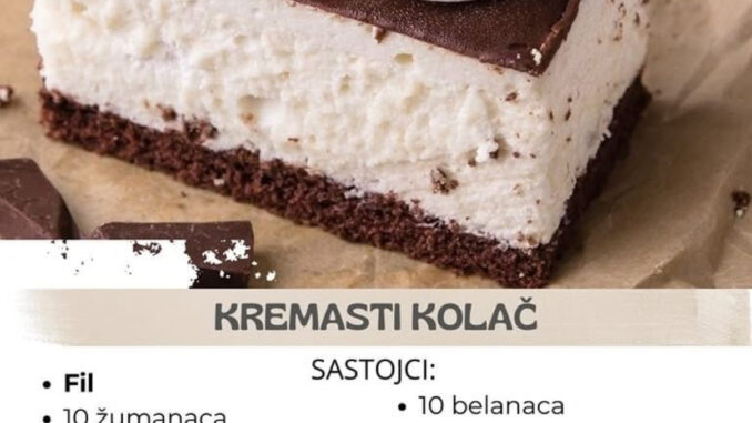 NEMA KREMASTIJEG KOLAČA OD OVOG: Topi se u ustima, a gotov je za 20 minuta