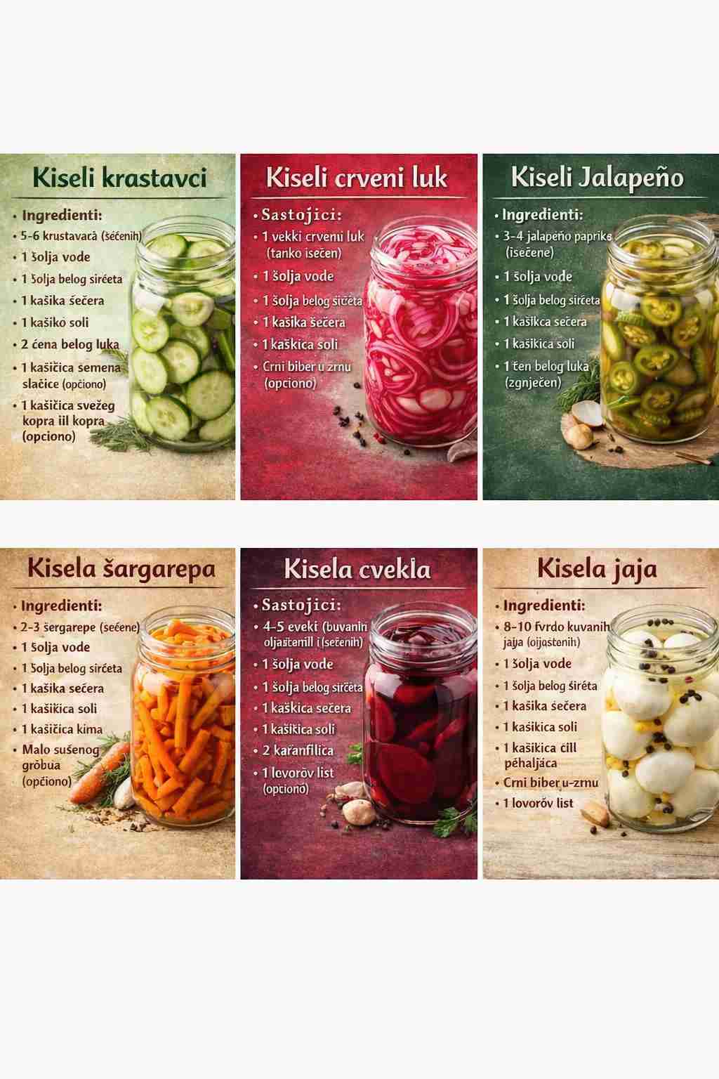 Domaća Zimnica – Najbolji Kiseli Recepti na Jednom Mestu