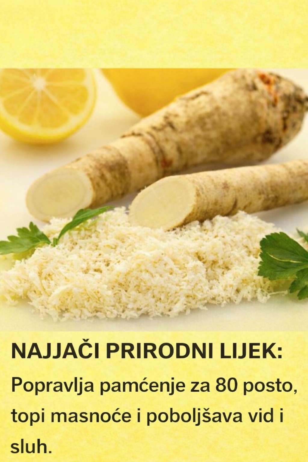 Skip to content zdravlje  Home Blog Privacy Policy About Us About Us Contact Us DMCA / Copyrights Disclaimer Terms of Service  NAJJAČI PRIRODNI LIJEK: Popravlja pamćenje za 80 posto, topi masnoće i poboljšava vid i sluh