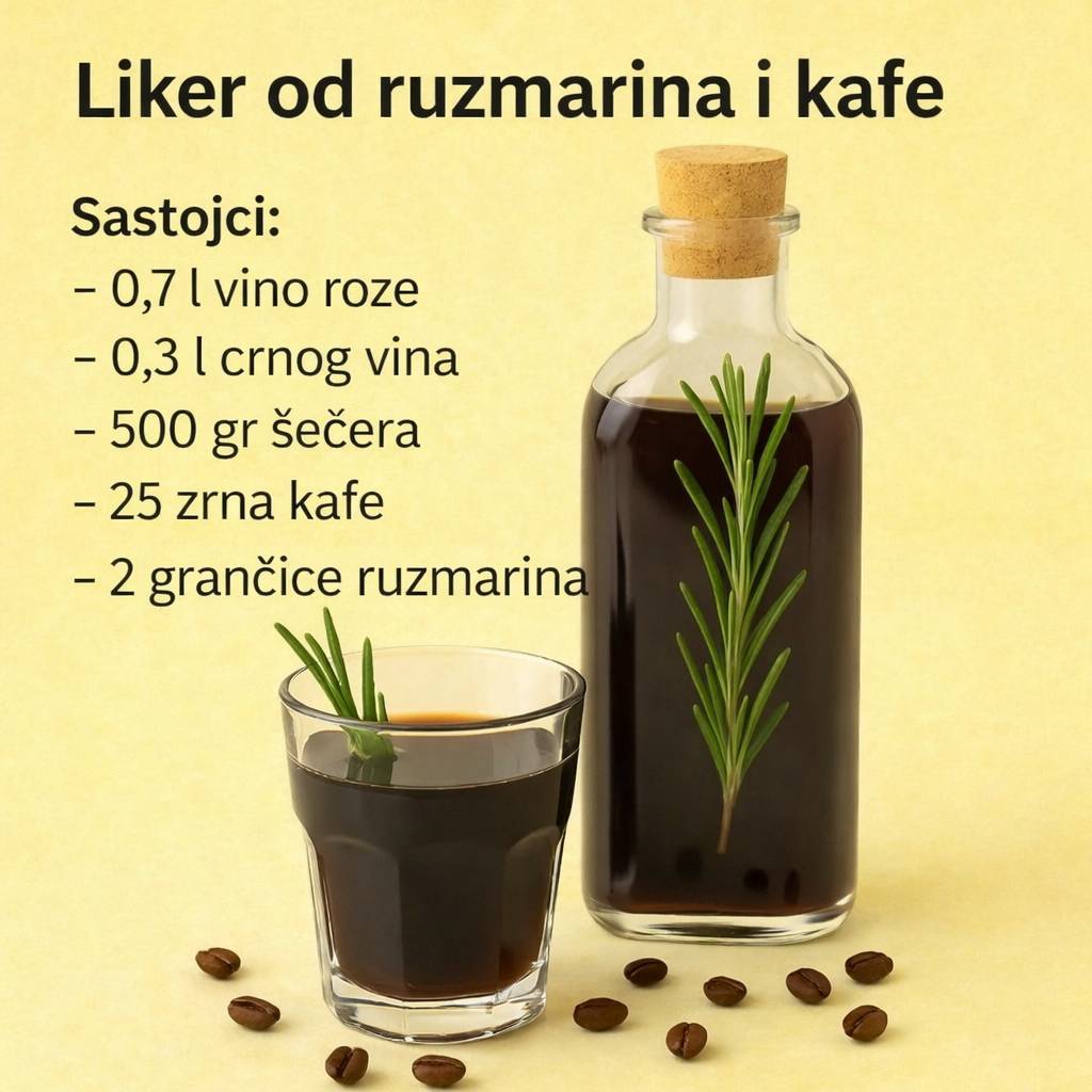 Liker od ruzmarina i kafe