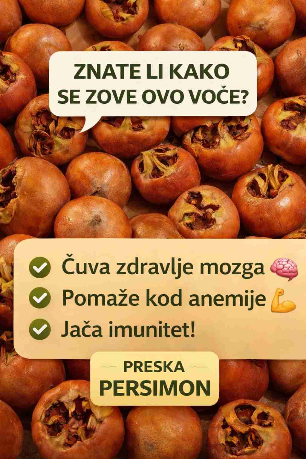 Mušmula voće kao lek za dobro zdravlje