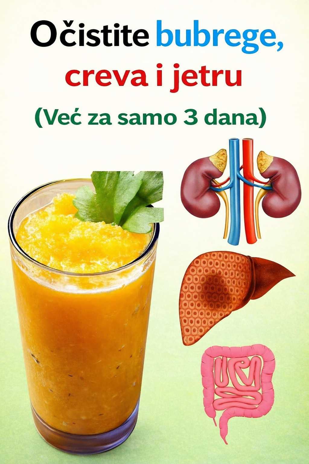 Očistite bubrege, crijeva i jetru za samo 3 dana: Jednostavan prirodni detoksikacijski napitak