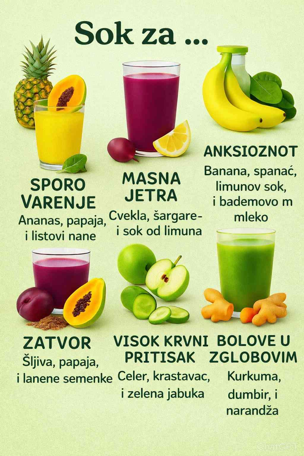 PRIR0DNI S0K0VI ZA B0LJE ZDRAVLJE: PR0BAVA, masna jetra, anksioznost, zatvor, VIS0K krvni pritisak i B0L u zglobovima