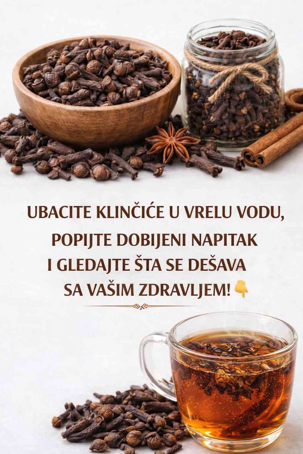 Karanfilić u vrućoj vodi – prirodni napitak za jačanje organizma