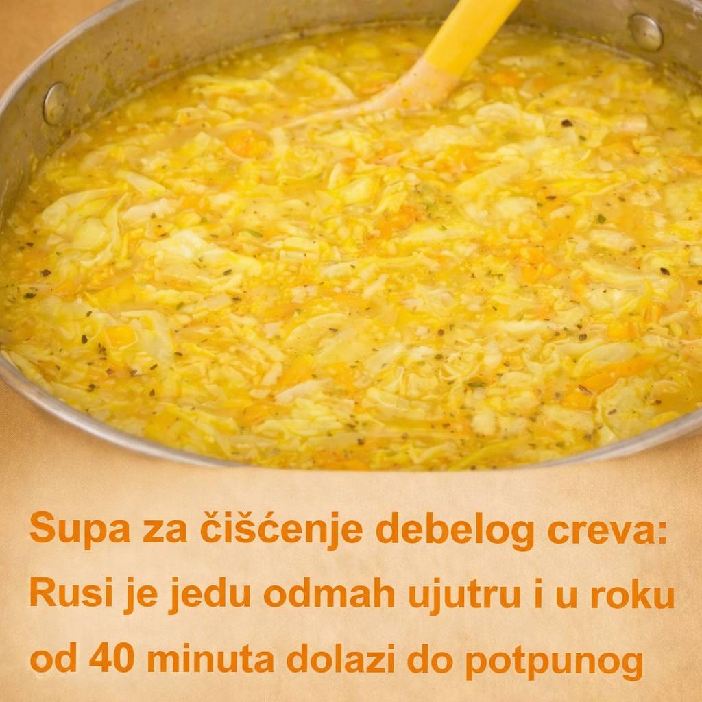 Supa za čišćenje debelog creva: Rusi je jedu odmah ujutru i u roku od 40 minuta dolazi do potpunog pražnjenja creva
