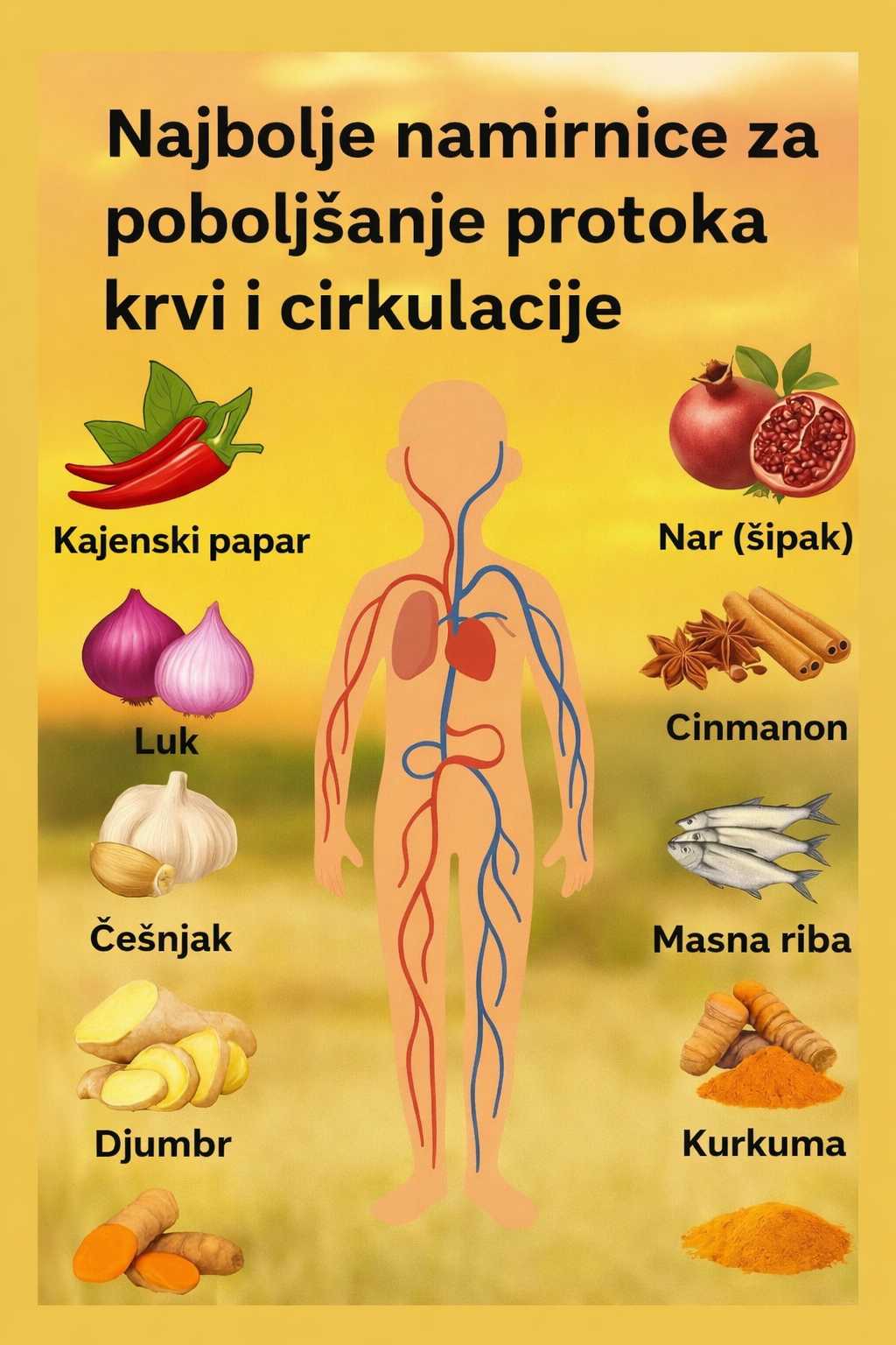 Namirnice koje poboljšavaju cirkulaciju – Od ove hrane krv “ključa” u tijelu