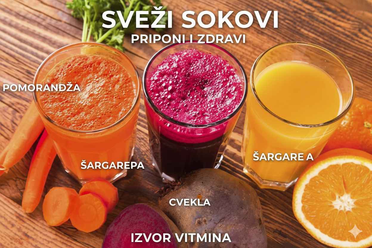 Sveži sokovi – prirodni izvor vitamina i energije