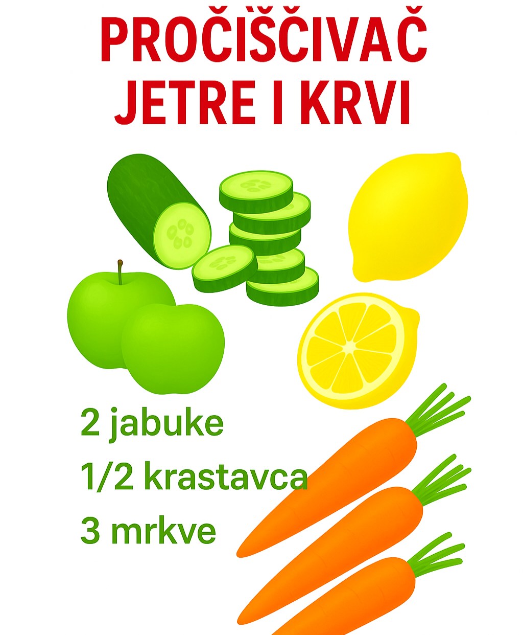 Prirodni čistač jetre i krvi – Jednostavan napitak ❤️
