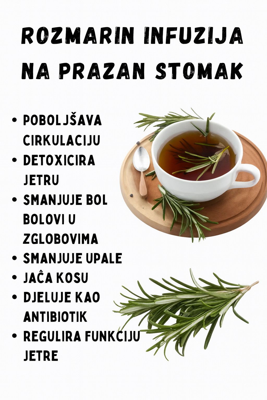 Prokuhajte jednu šolju vode i dodajte kašičicu ruzmarina