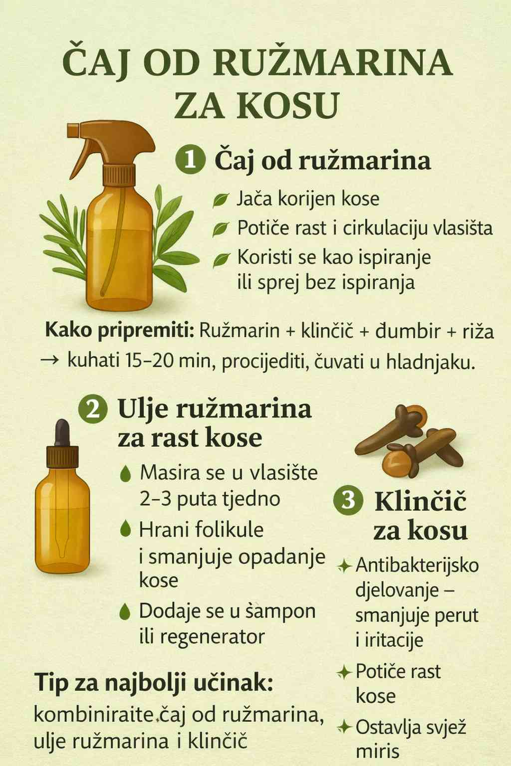 Čaj od ruzmarina za kosu – prirodni eliksir za zdrav rast i sjaj