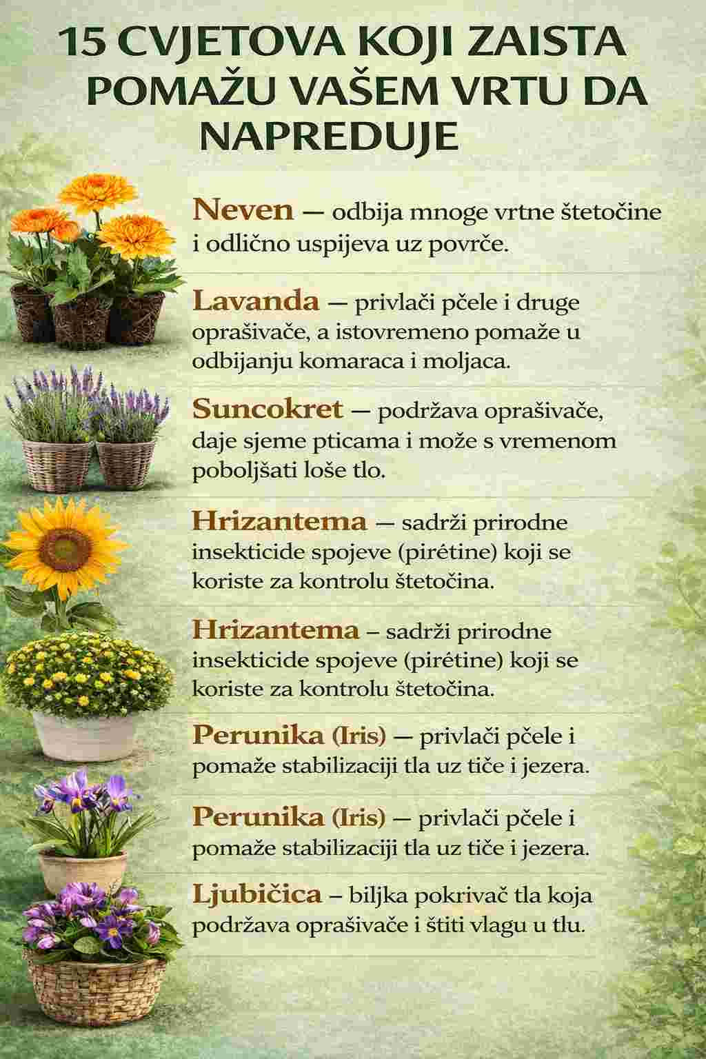 Cvijeće koje zaista pomaže vašem vrtu da napreduje