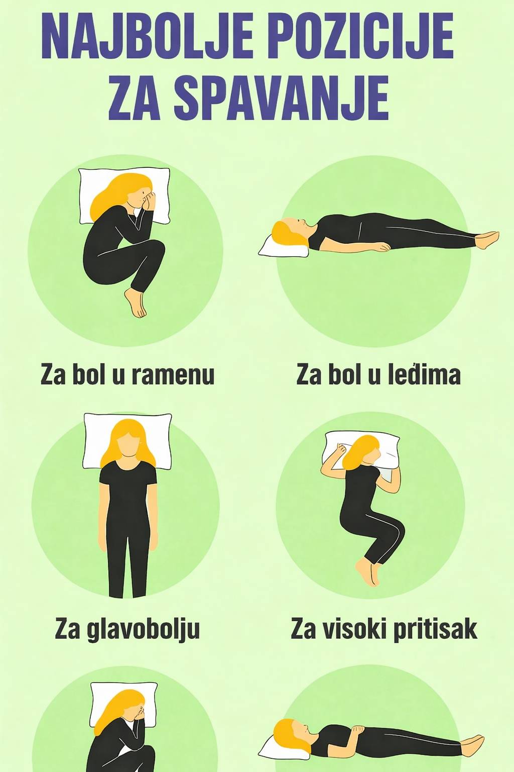 💤 Najbolje Poze za Zdraviji San 🌙