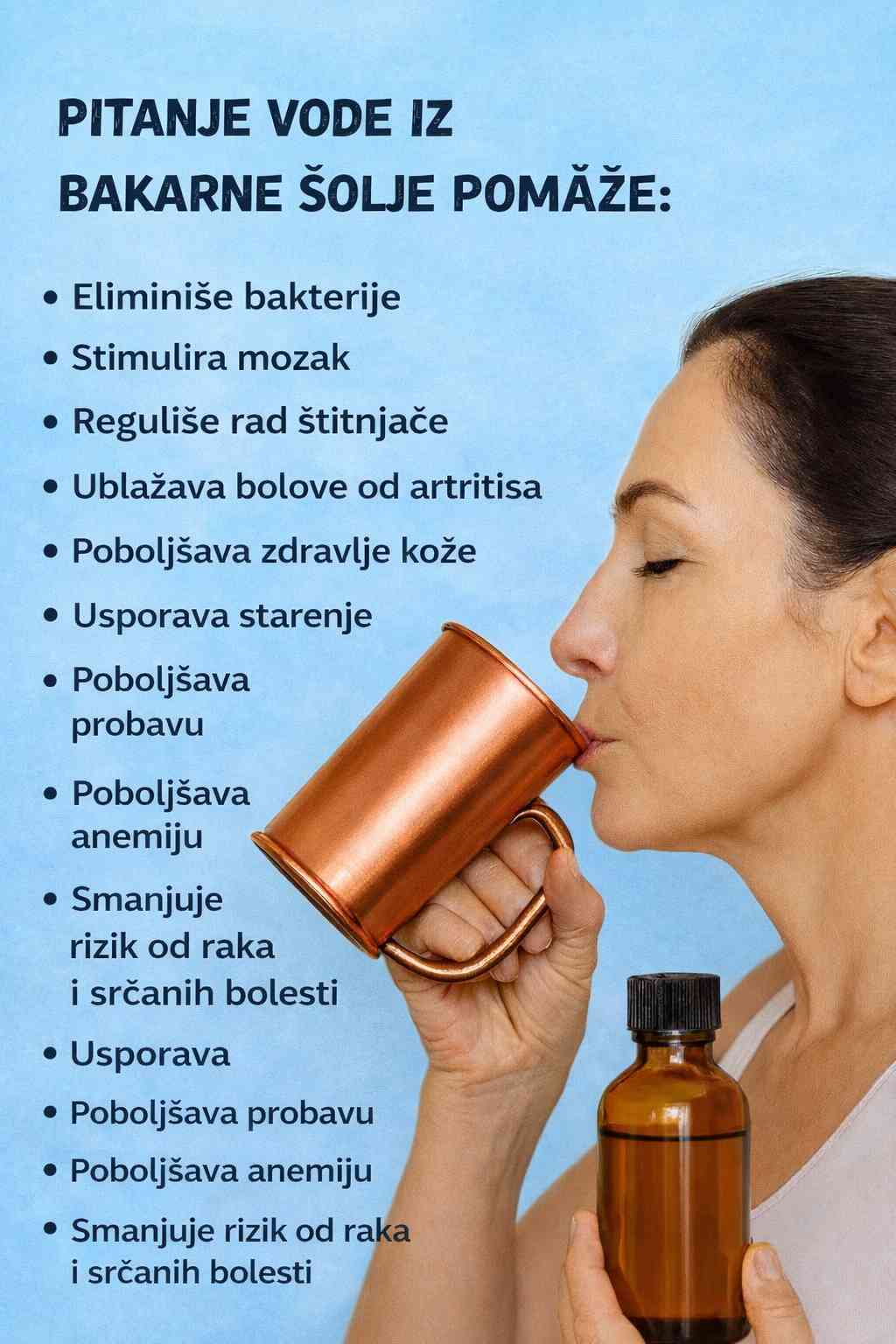 Pijenje vode iz bakrene krigle – drevna tradicija sa modernim prednostima