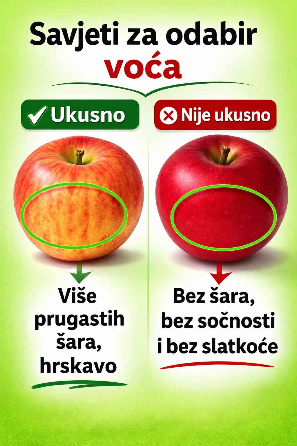Savjet za biranje slatkih i sočnih jabuka ✨🍏