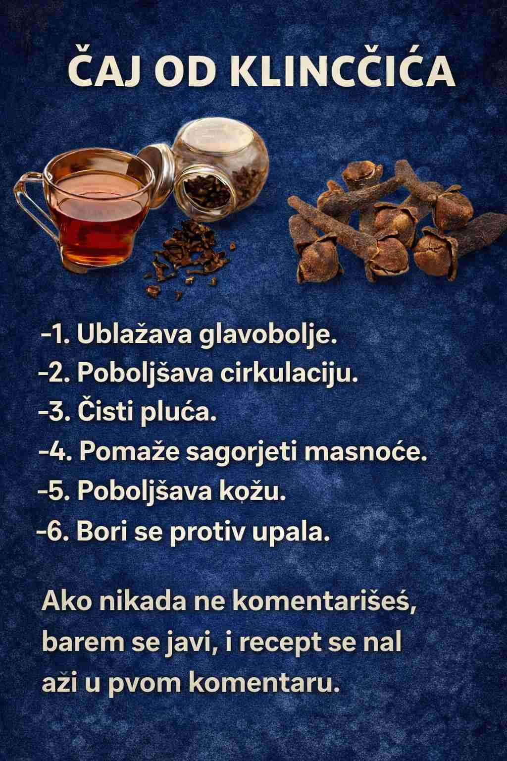 Domaći napitak koji snižava LOŠ HOLESTEROL: Ovako napravite vodu sa klinčićem