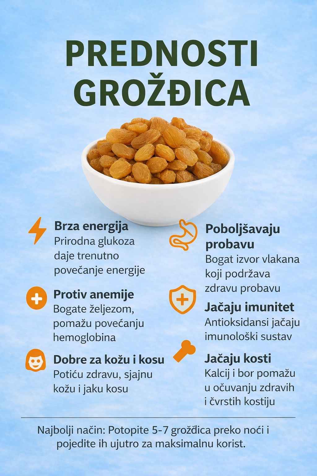 Grožđice u vodi su potpuni preporod za organizma! (RECEPT)