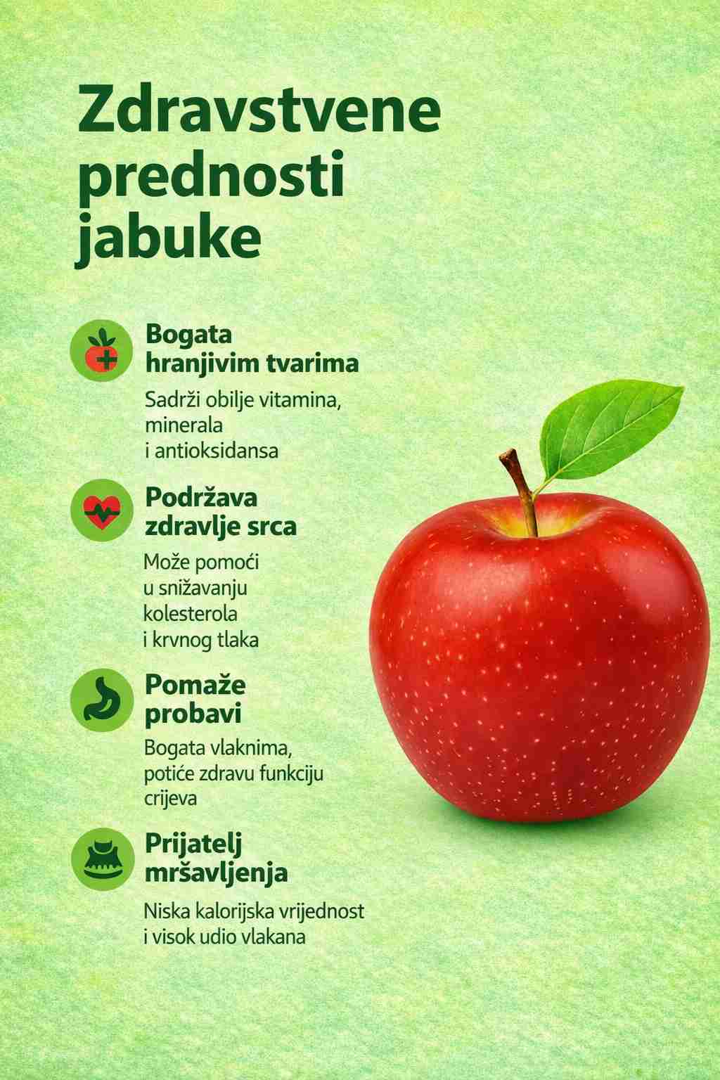 Kraljica voća na vašem tanjiru: Zašto je jedna jabuka dnevno najbolja investicija u vaše dugoročno zdravlje