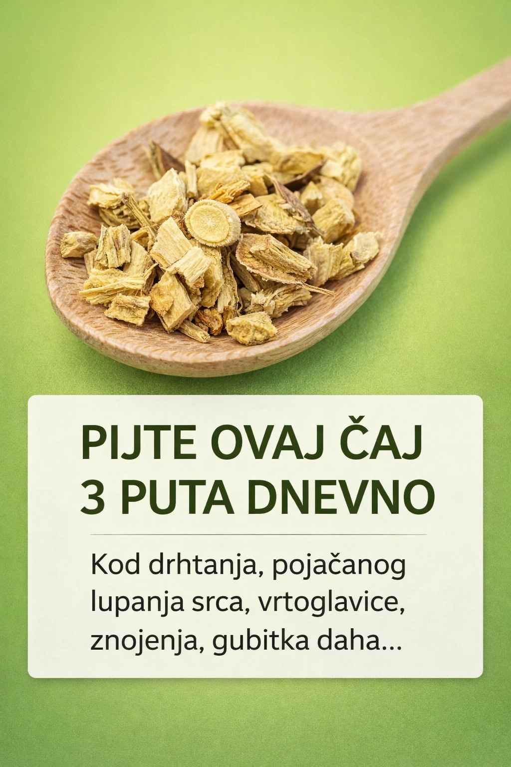 PIJTE OVAJ ČAJ 3 PUTA DNEVNO: Kod Drhtanja, Pojačanog Lupanja Srca, Vrtoglavice, Znojenja, Gubitka Daha…