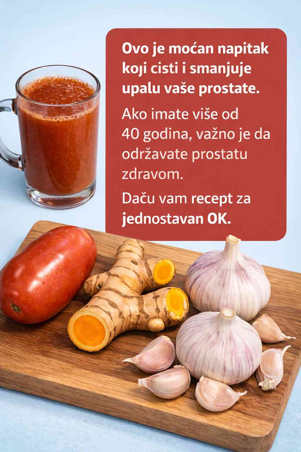 Majstorski smoothie: Prirodni napitak za smanjenje upale prostate i vraćanje muške vitalnosti za 15 dana