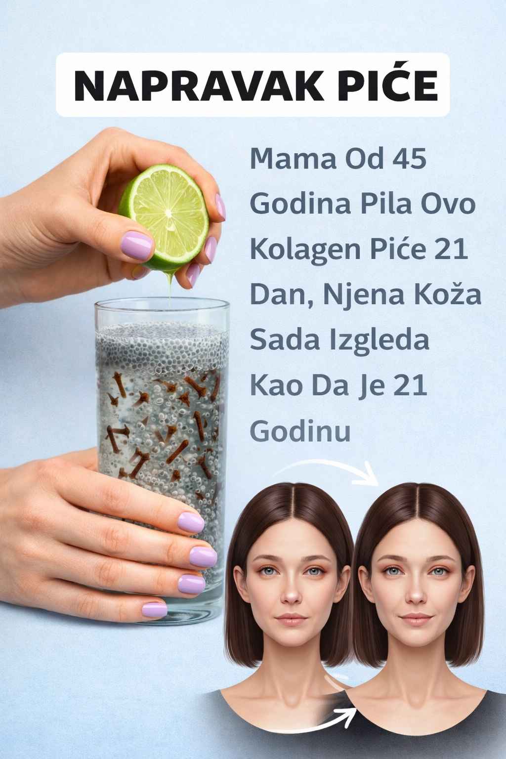 Kolagen je strukturni protein koji koži daje glatkoću, čvrstoću i elastičnost, ali njegova proizvodnja prirodno počinje opadati već nakon srednjih dvadesetih.