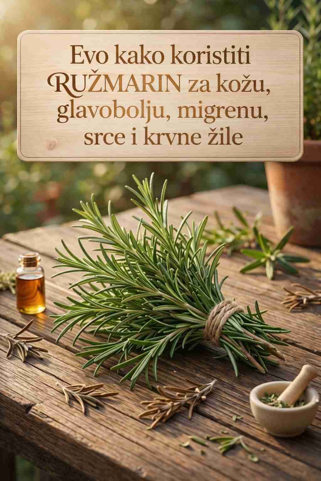 Evo kako koristiti RUZMARIN za kožu, glavobolju, migrenu, srce i krvne žile