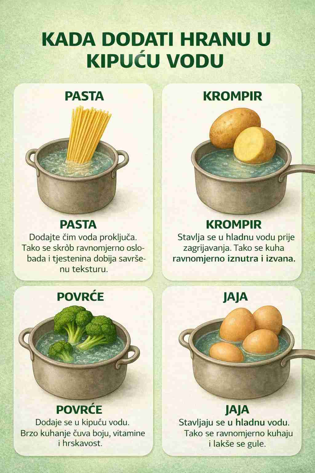 Pravi način kuhanja hrane za bolje zdravlje