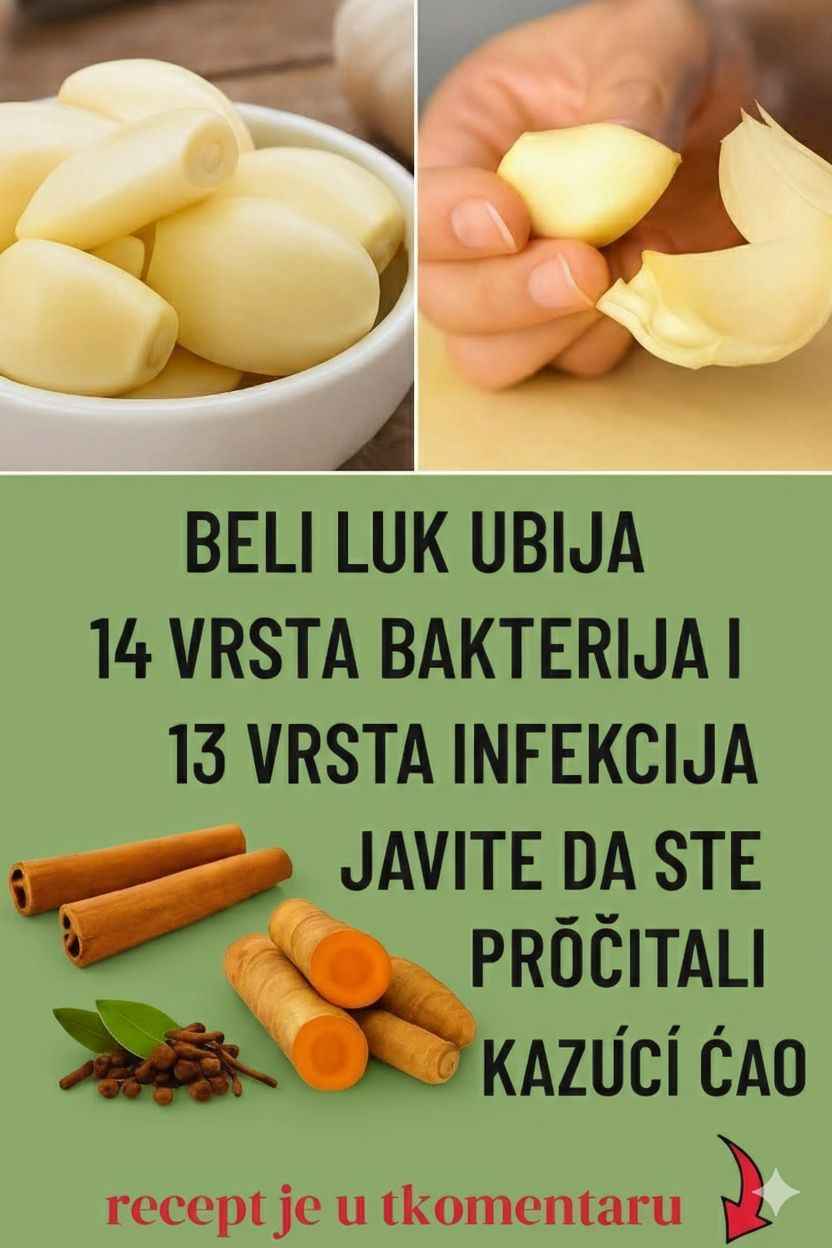 MOĆNIJA OD APOTEKE: Stari narodni lek koji “čisti” telo od upala i infekcija! 🧄✨