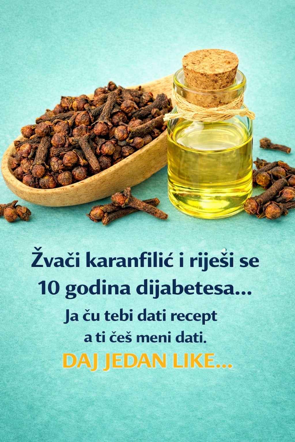 Zvaci karanfilić i riješi se 10 godina dijabetesa…