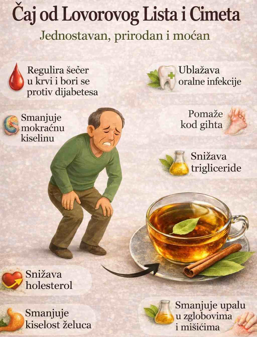 LJEK0VITI ČAJ 0D L0V0R0V0G LISTA I CIMETA