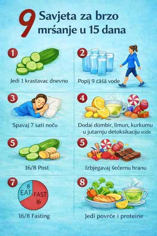 9 jednostavnih savjeta za brzo mršavljenje i očuvanje zdravlja