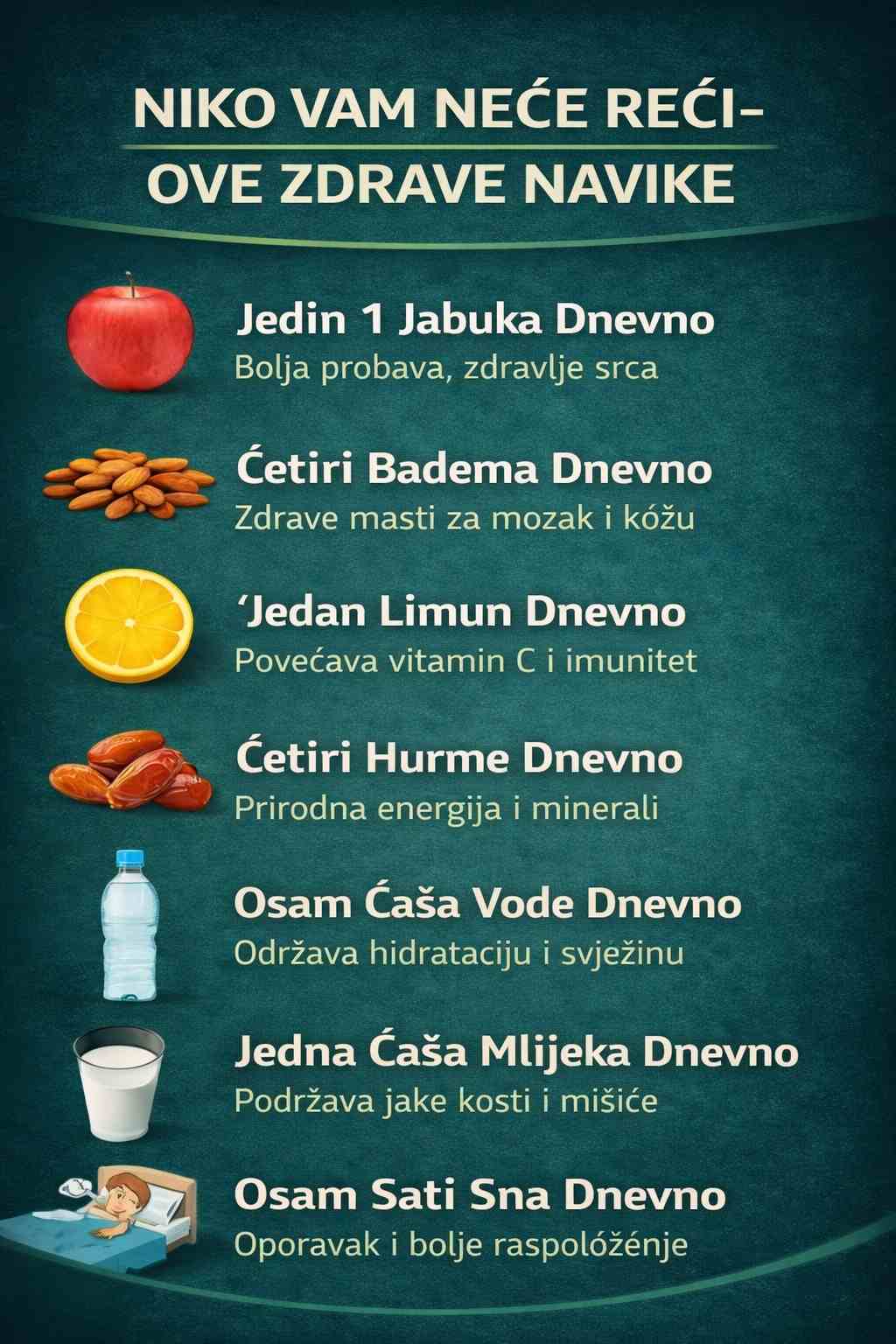 7 zdravih navika za svaki dan koje vam mogu promijeniti život