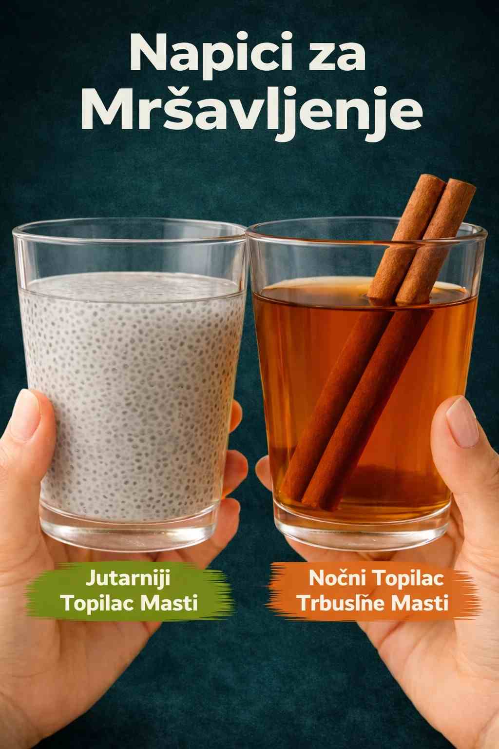 Jutarnji napitci za mršavljenje koji zaista djeluju: Chia voda i detoks s cimetom