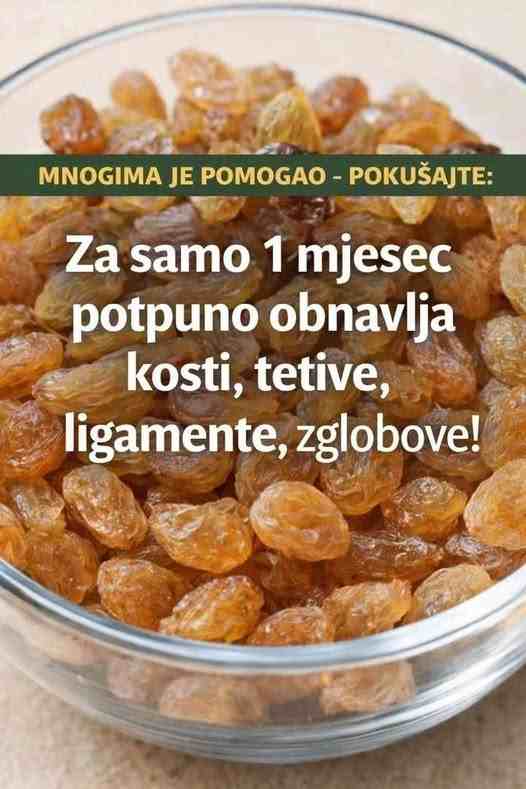 MNOGIMA JE POMOGAO – PROBAJTE: Za Samo 1 Mjesec Potpuno Obnovlja Kosti, Tetive, Ligamente, Zglobove…