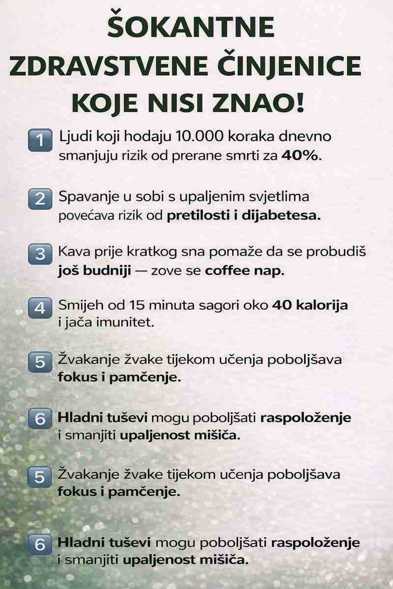 Š0KANTNE Zdravstvene Činjenice K0JE Niste Znali: Nauka Iza Navika….