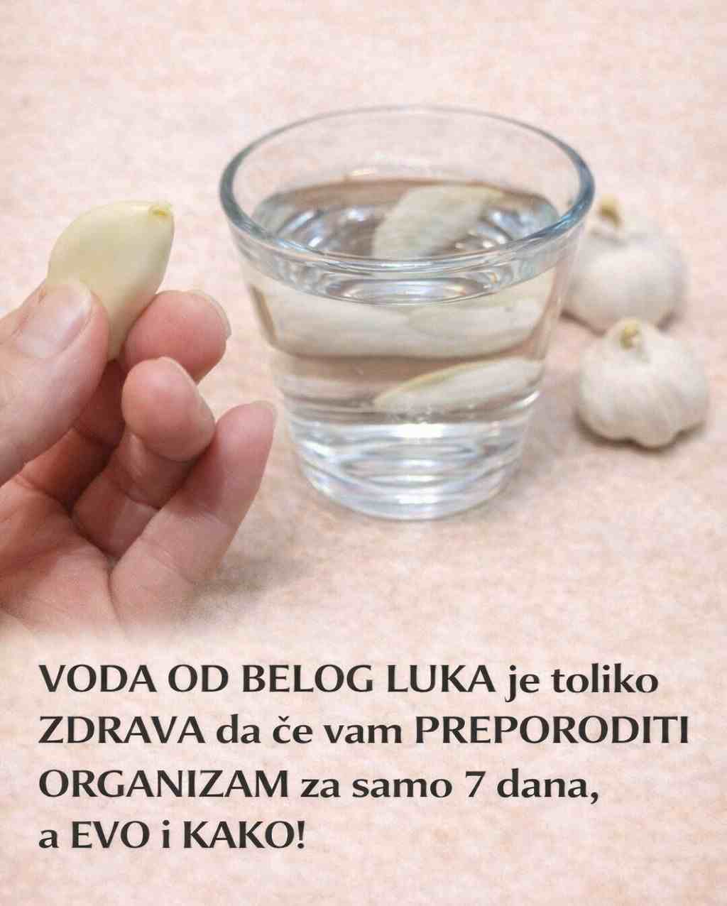 Voda od belog luka za jačanje imuniteta