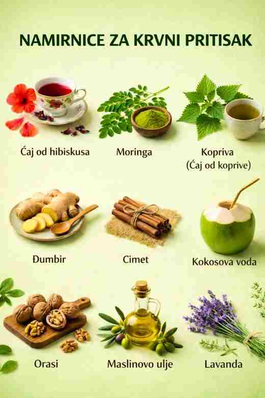 Osam namirnica koje pomažu u snižavanju krvnog tlaka