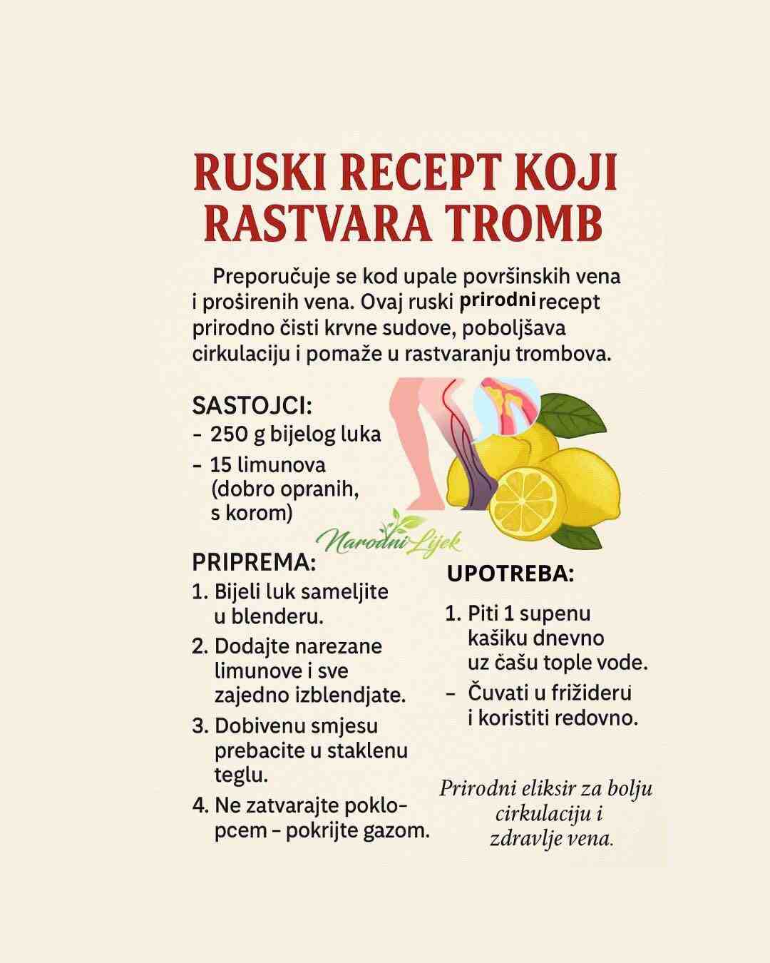 Kako rastvoriti tromb