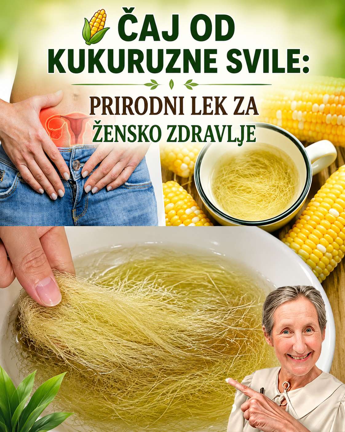 🌽 Čaj od kukuruzne svile: Prirodni lijek za žensko zdravlje