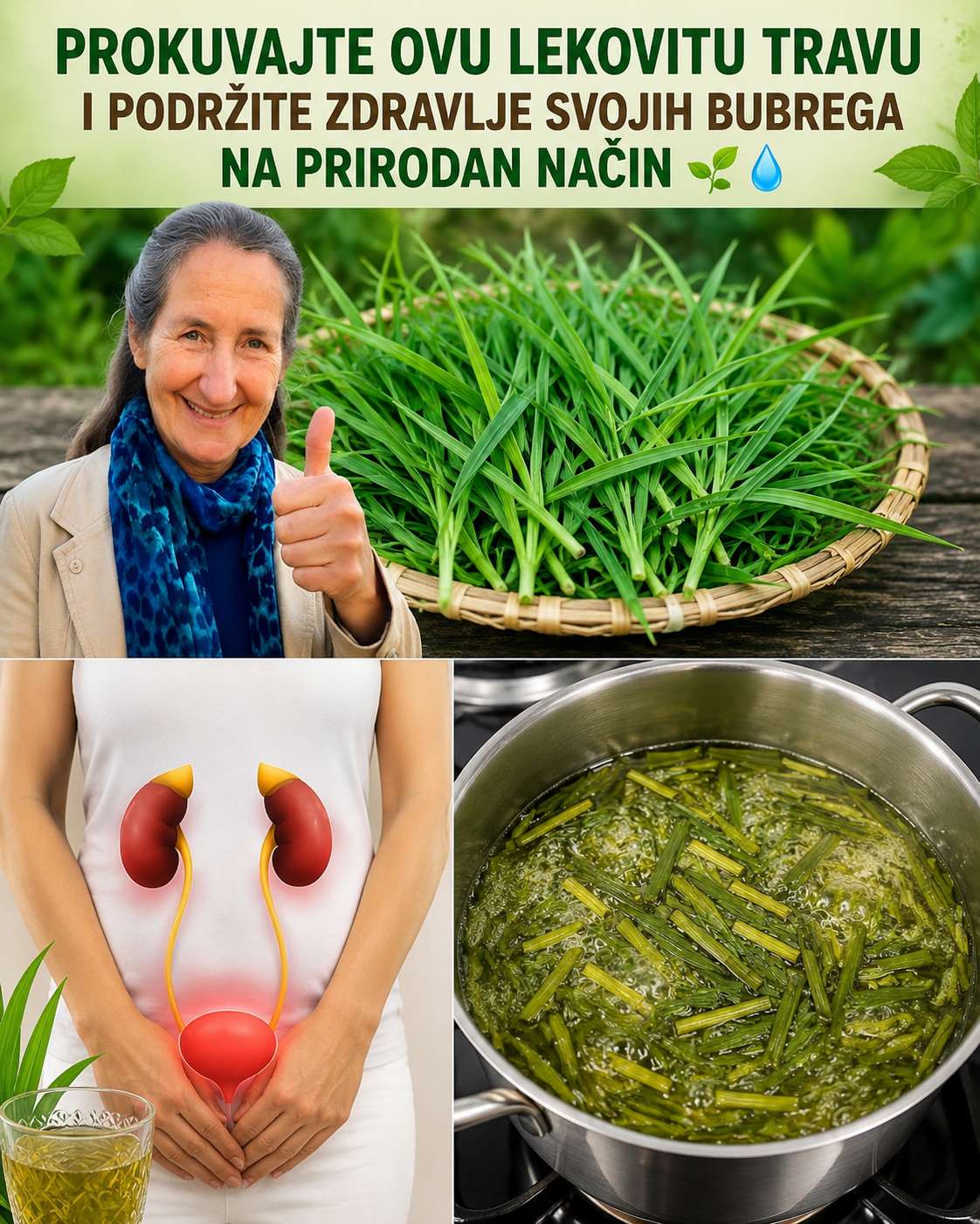 🌿 Prokuhajte ovu ljekovitu travu – prirodni napitak koji može podržati zdravlje bubrega i mokraćnog sistema 💧