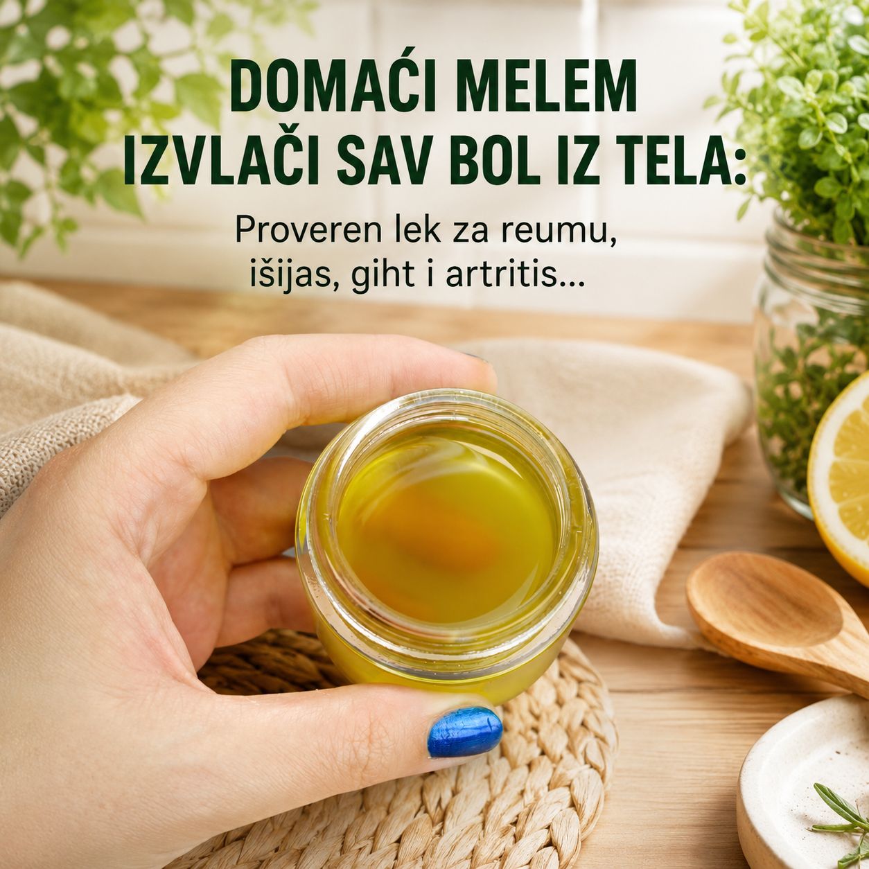 🌿 Domaći biljni balzam za ublažavanje zglobova i mišića 💆‍♀️